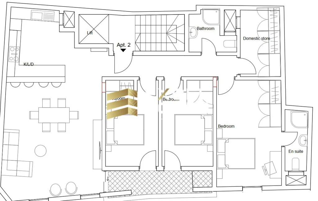 3 bedroom Apartment in Gharghur, Malta – 62416