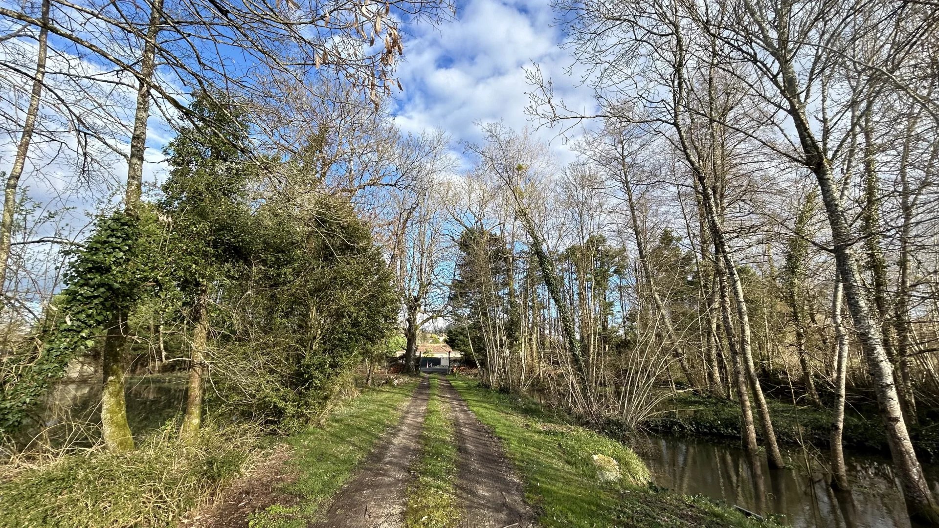 Former watermill near Barbezieux on 1.2 hectares of land, Poitou-Charentes – France – BVI74448