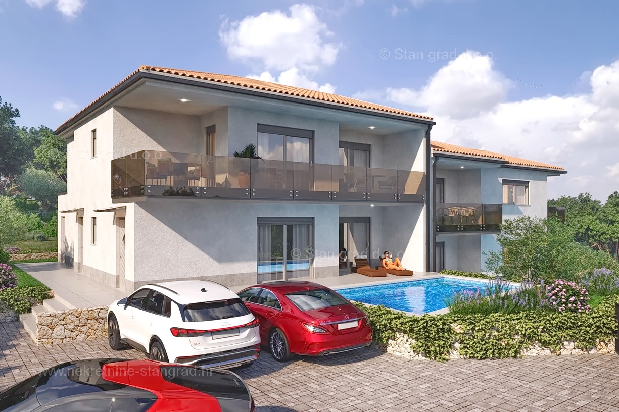 2 bedroom apartment in Vrbnik, Croatia – 103255