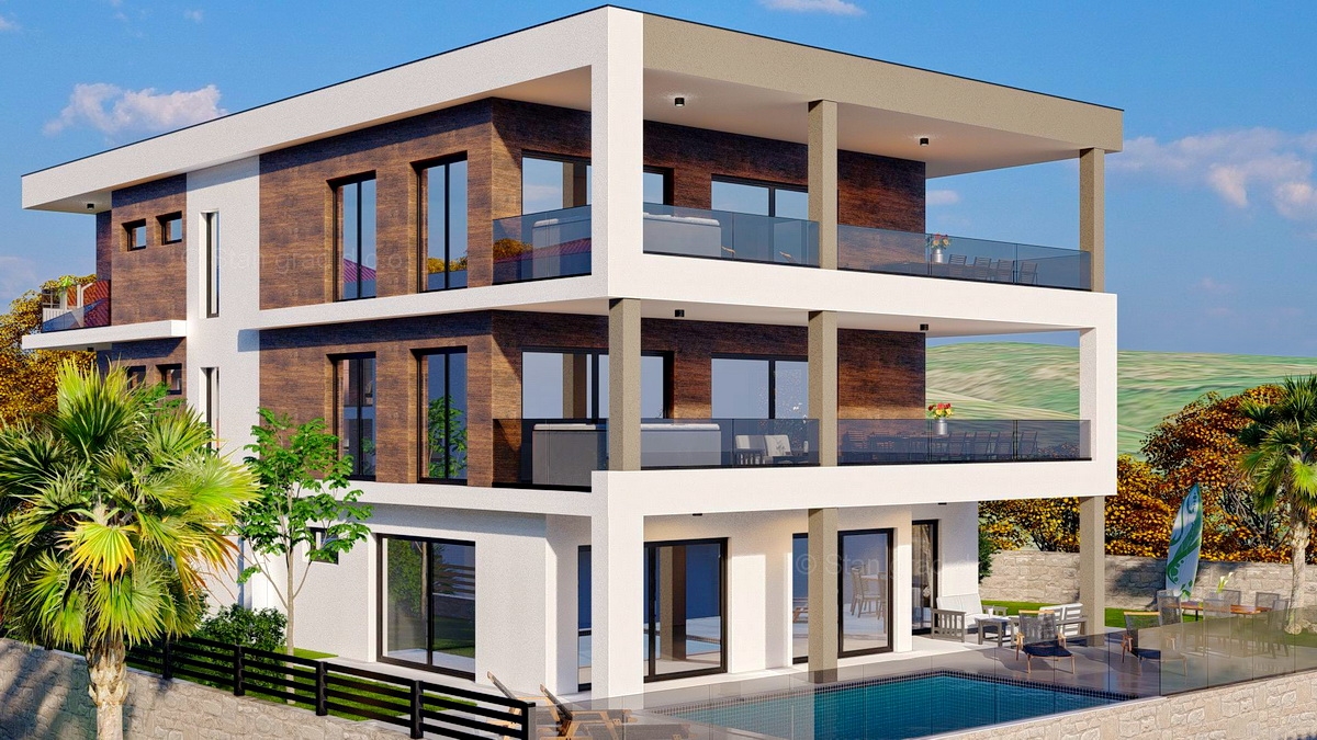 2 bedroom apartment in Vrbnik, Croatia – 102821