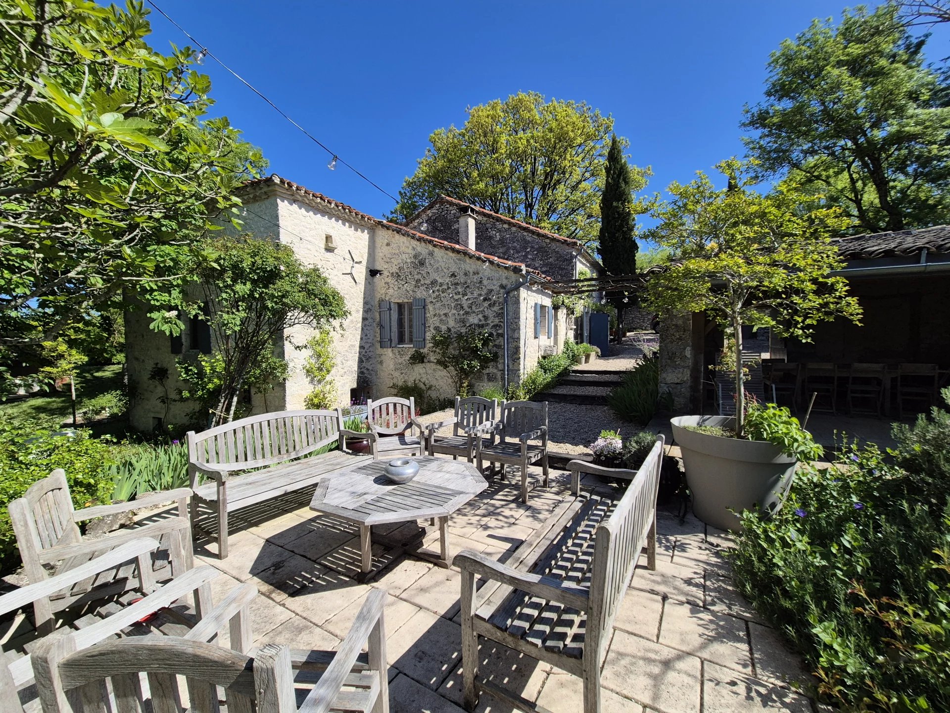 Two stone houses, pool and outbuildings, Midi-Pyrénées – France – BVI80309