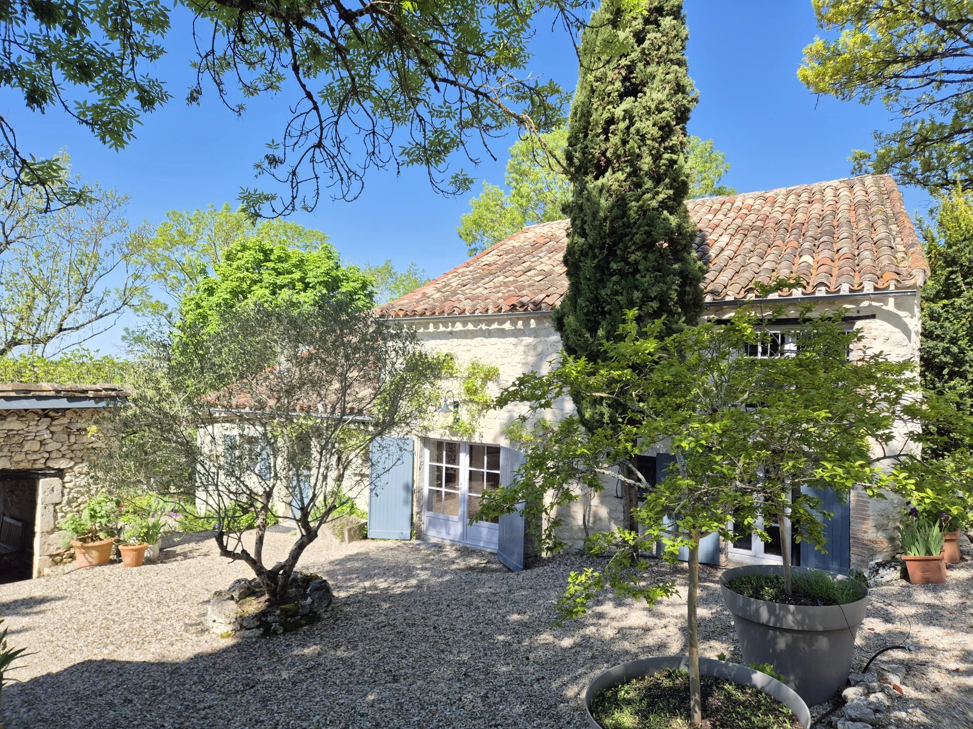 Two stone houses, pool and outbuildings, Midi-Pyrénées – France – BVI80309
