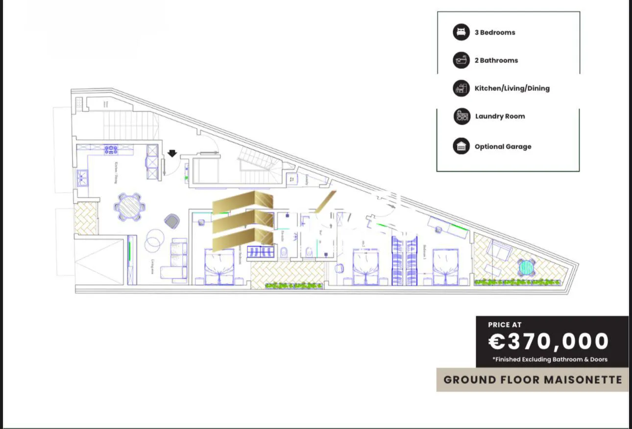 3 bedroom Maisonette in Zurrieq, Malta – 62860