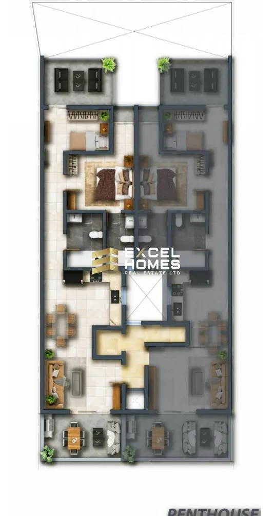 2 bedroom Penthouse in Tarxien, Malta – 63010