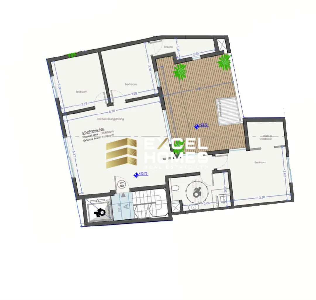 3 bedroom Apartment in Xemxija, Malta – 63004
