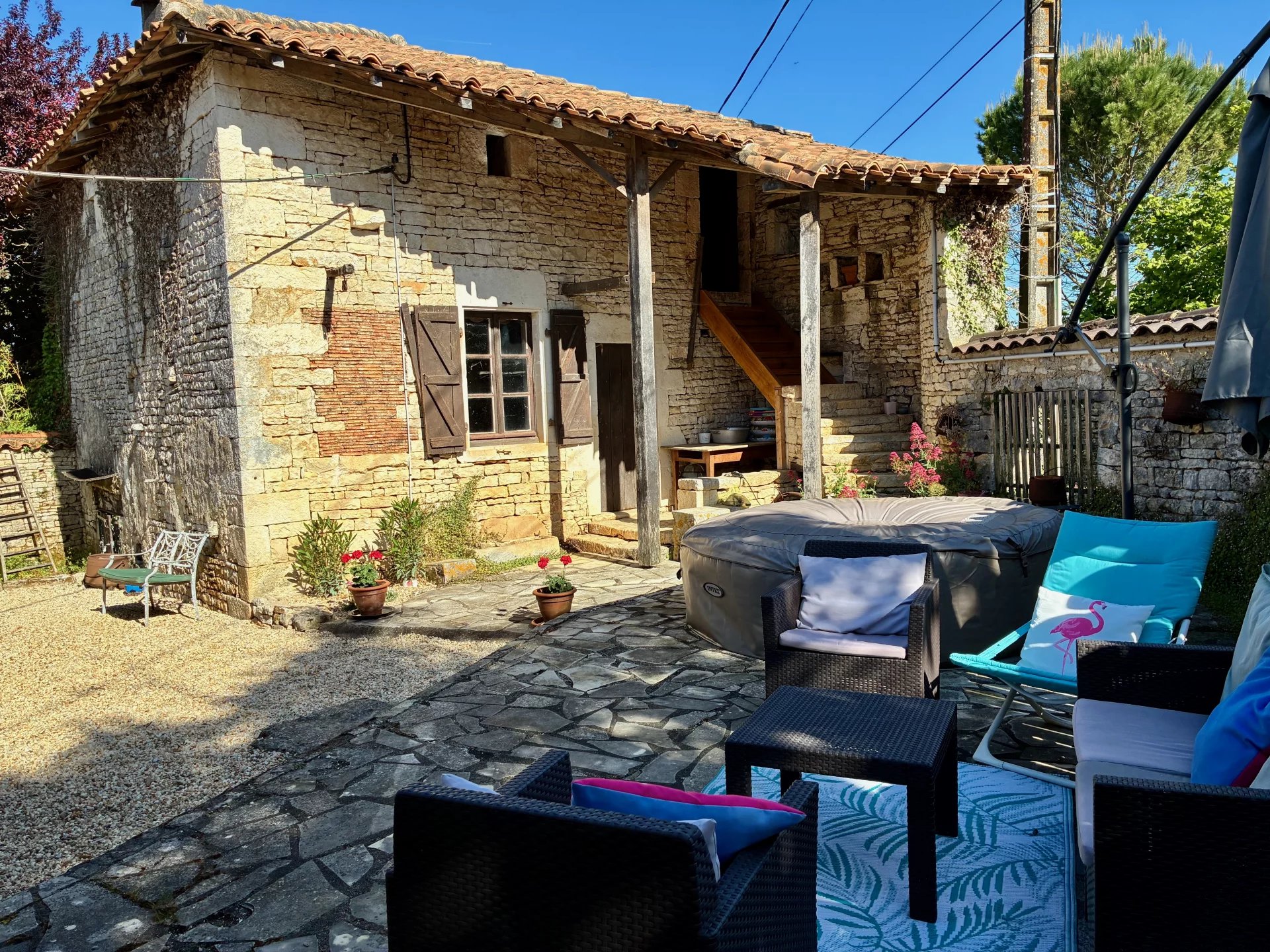 Charming Stone House with Outbuildings in a Peaceful Countryside Setting near Aunac and Mansle, Poitou-Charentes – France – BVI81160