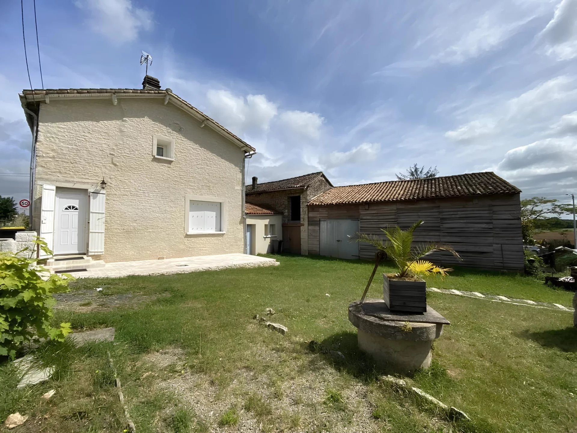 Three-Bedroom Stone House Near Ruffec with Barn and Garden, Poitou-Charentes – France – BVI80880