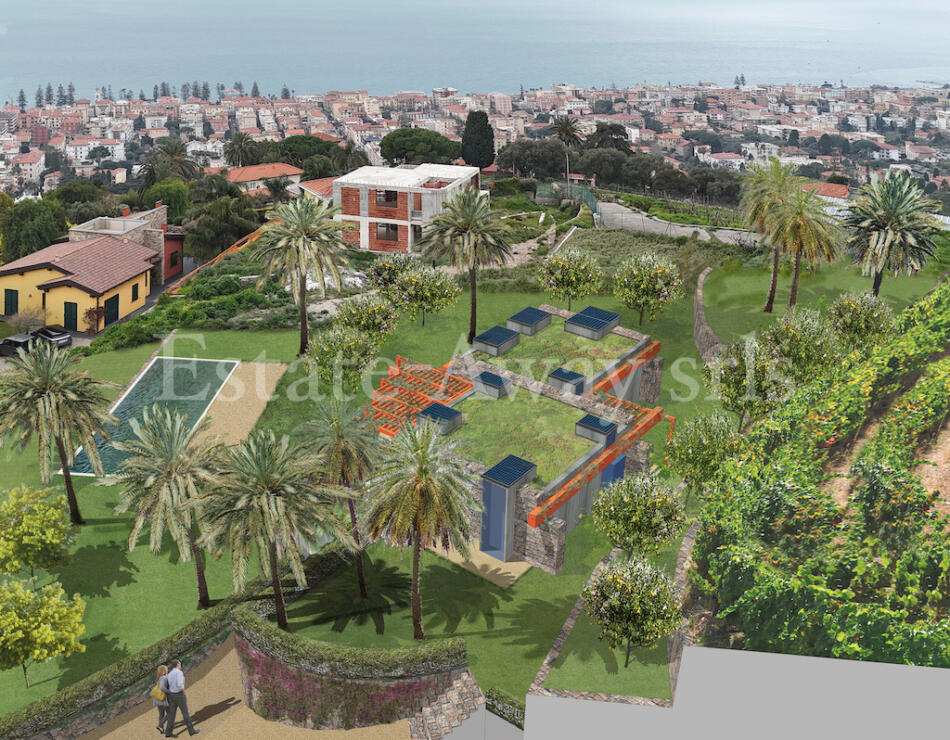 E1307 Land with Approved Project – Stunning Sea & French Riviera View