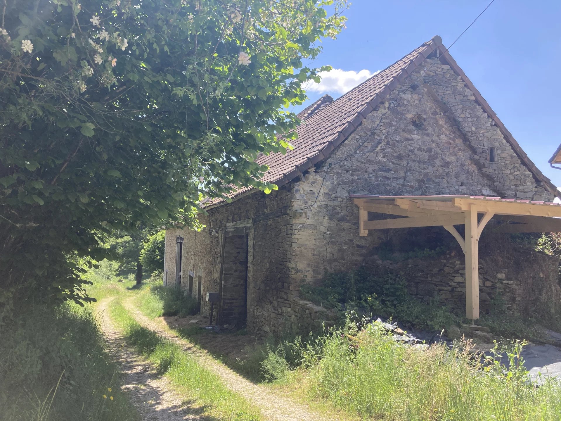 Charming Barn with 1.65 Hectares of Land in Tranquil Dordogne Hamlet, Aquitaine – France – BVI80998