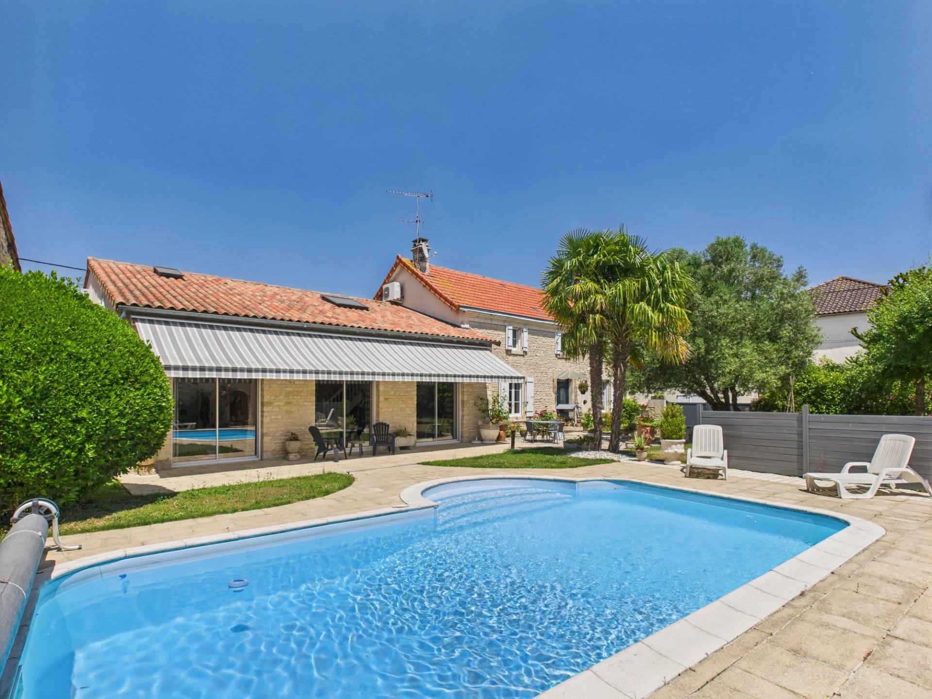 Near Ruffec, magnificent five-bedroom character stone house with garden,  pool and outbuildings, Poitou-Charentes – France – BVI80358