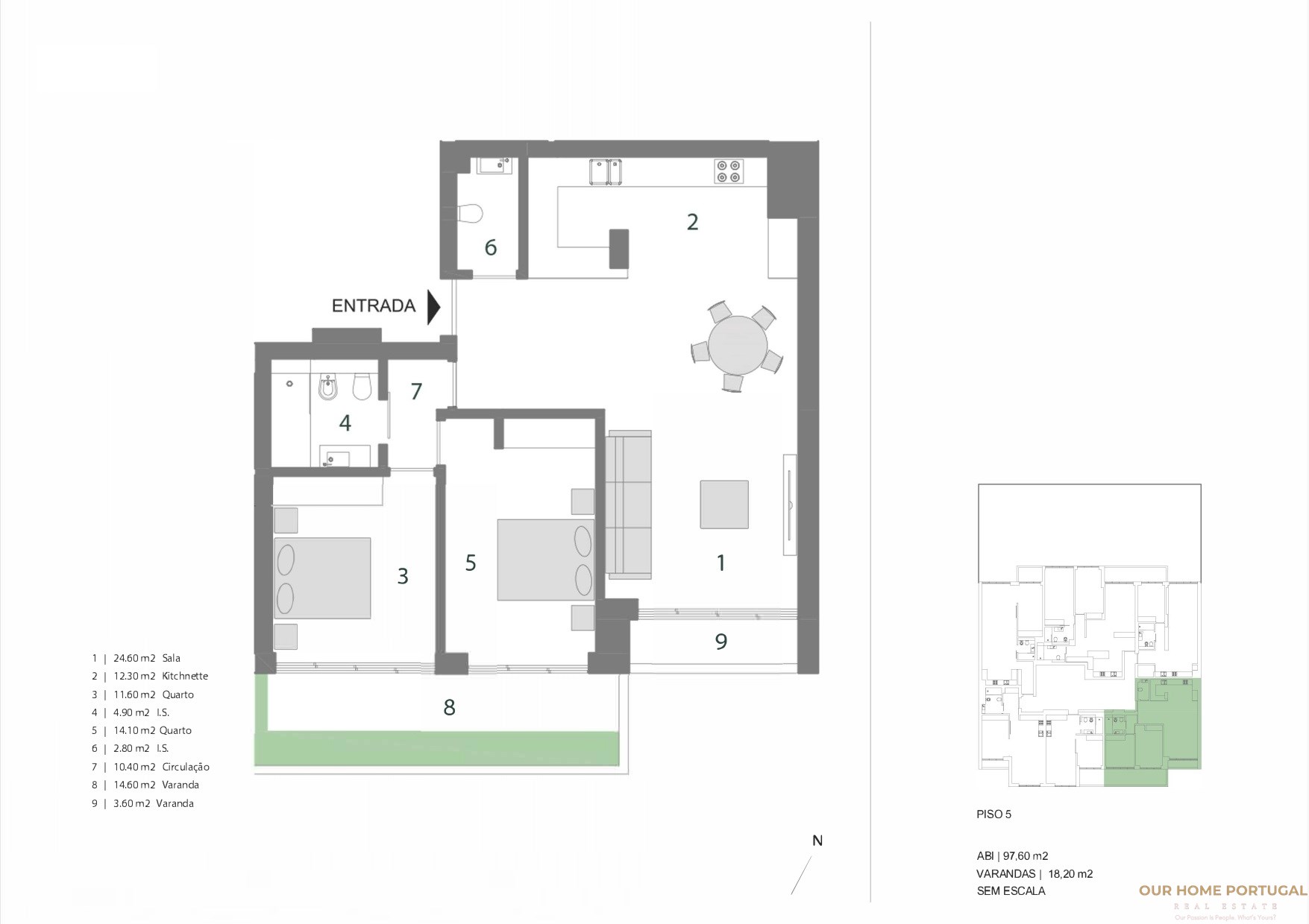 3 bedroom Apartment in Alvalade, Lisboa, Portugal – OHP 001-220