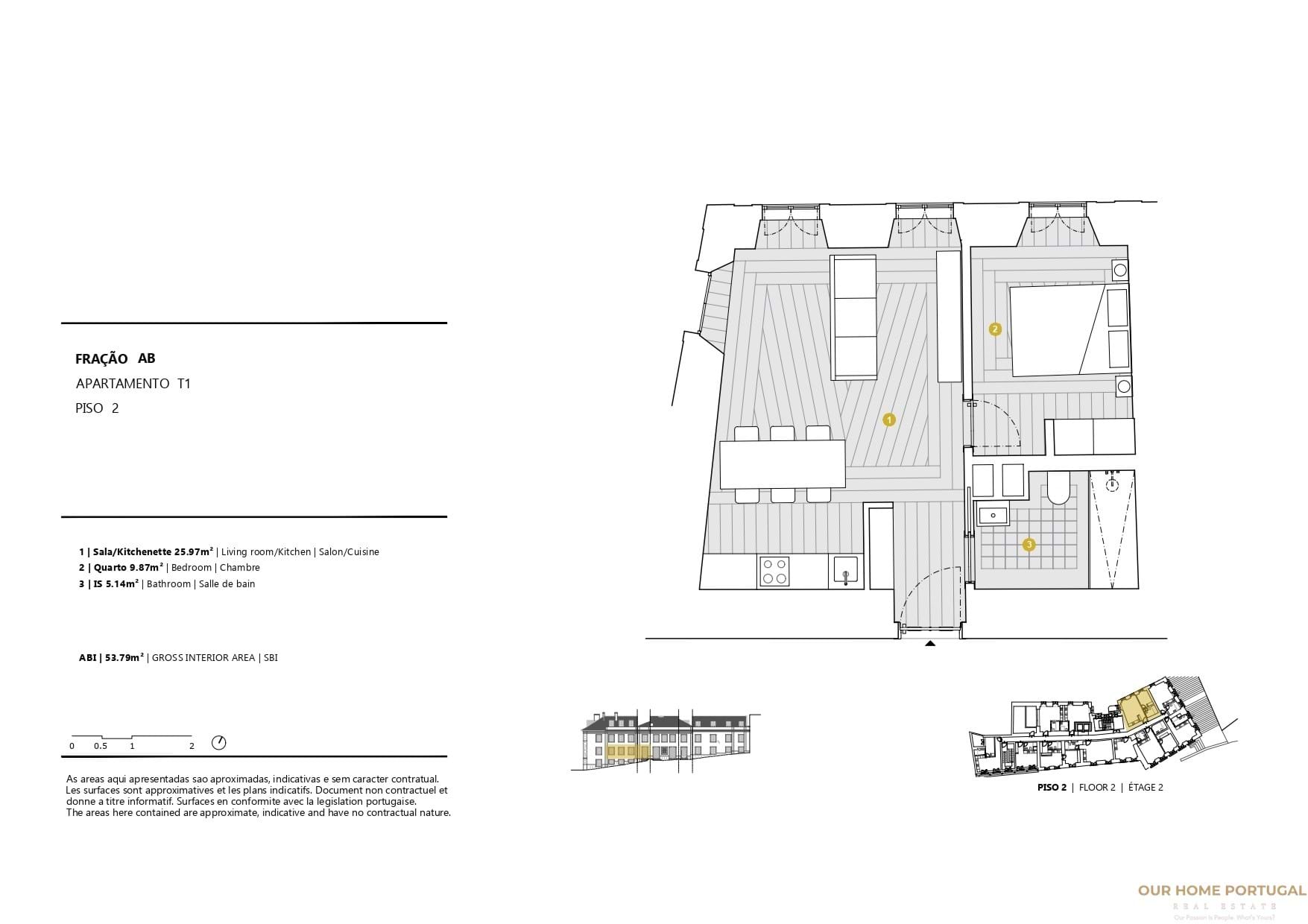 1 bedroom Apartment in Santa Maria Maior, Lisboa, Portugal – OHP 001-114