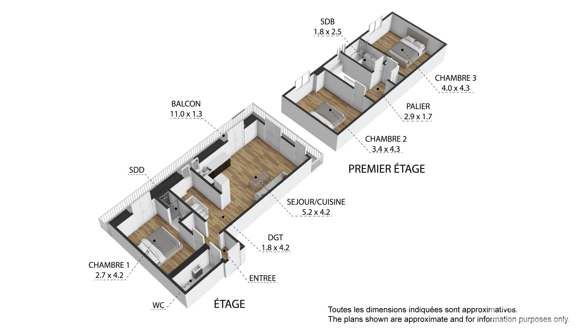 A Brand-new 3 Bedroom, 2 Bathroom Duplex Apartment With Views, Parking And Cave. – APTCLOSFLORINE301
