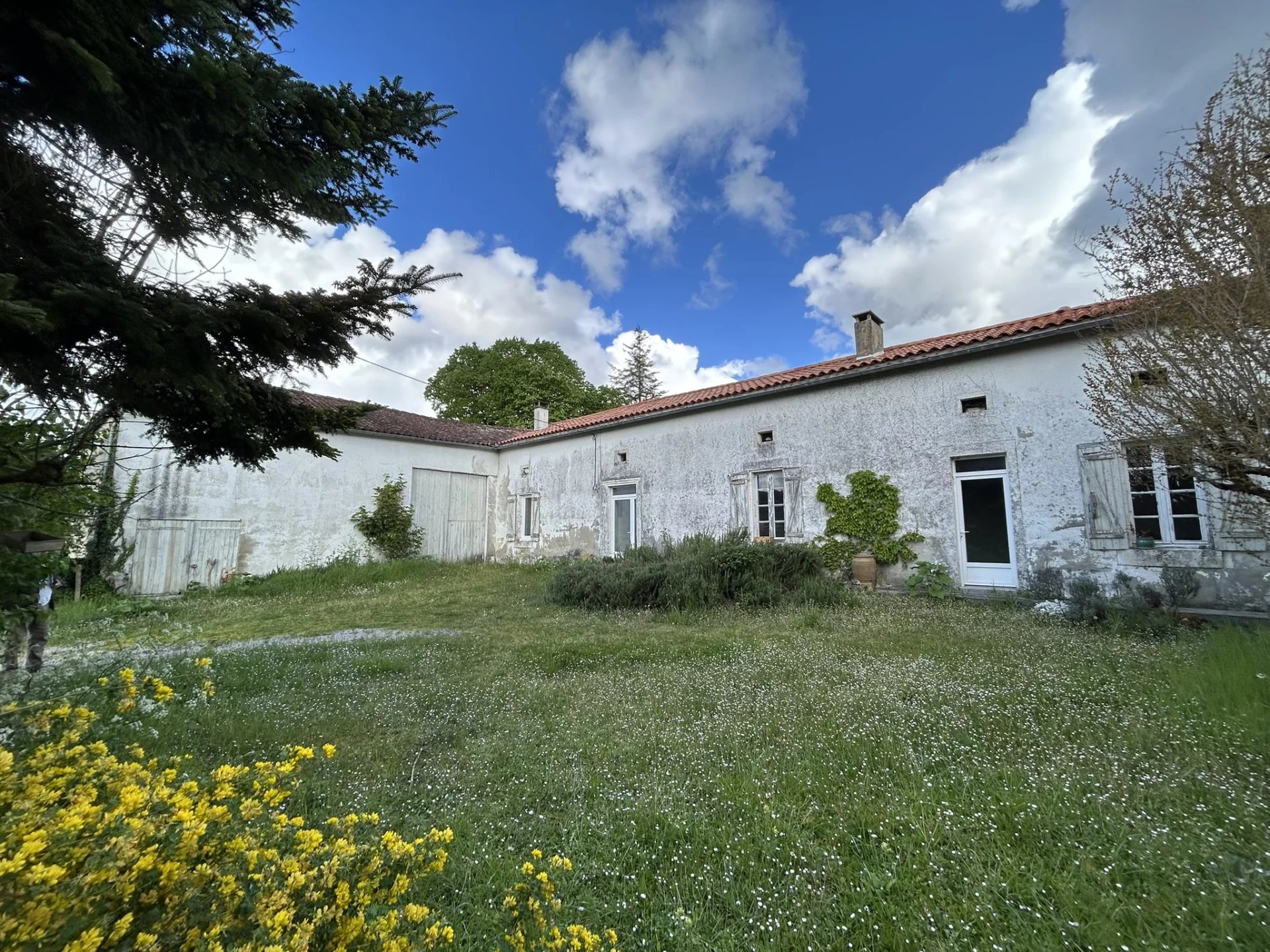 Two character houses and a large barn, Poitou-Charentes – France – BVI80689