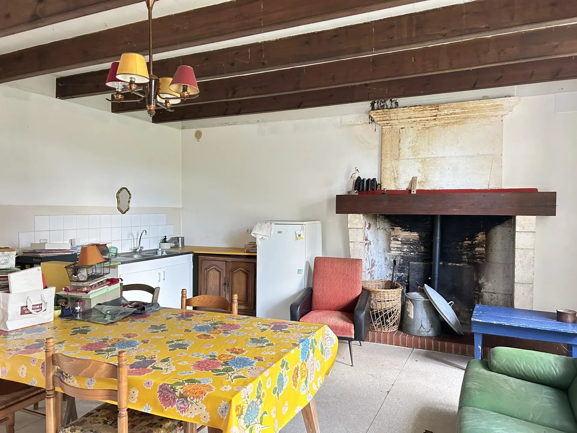 Two character houses and a large barn, Poitou-Charentes – France – BVI80689