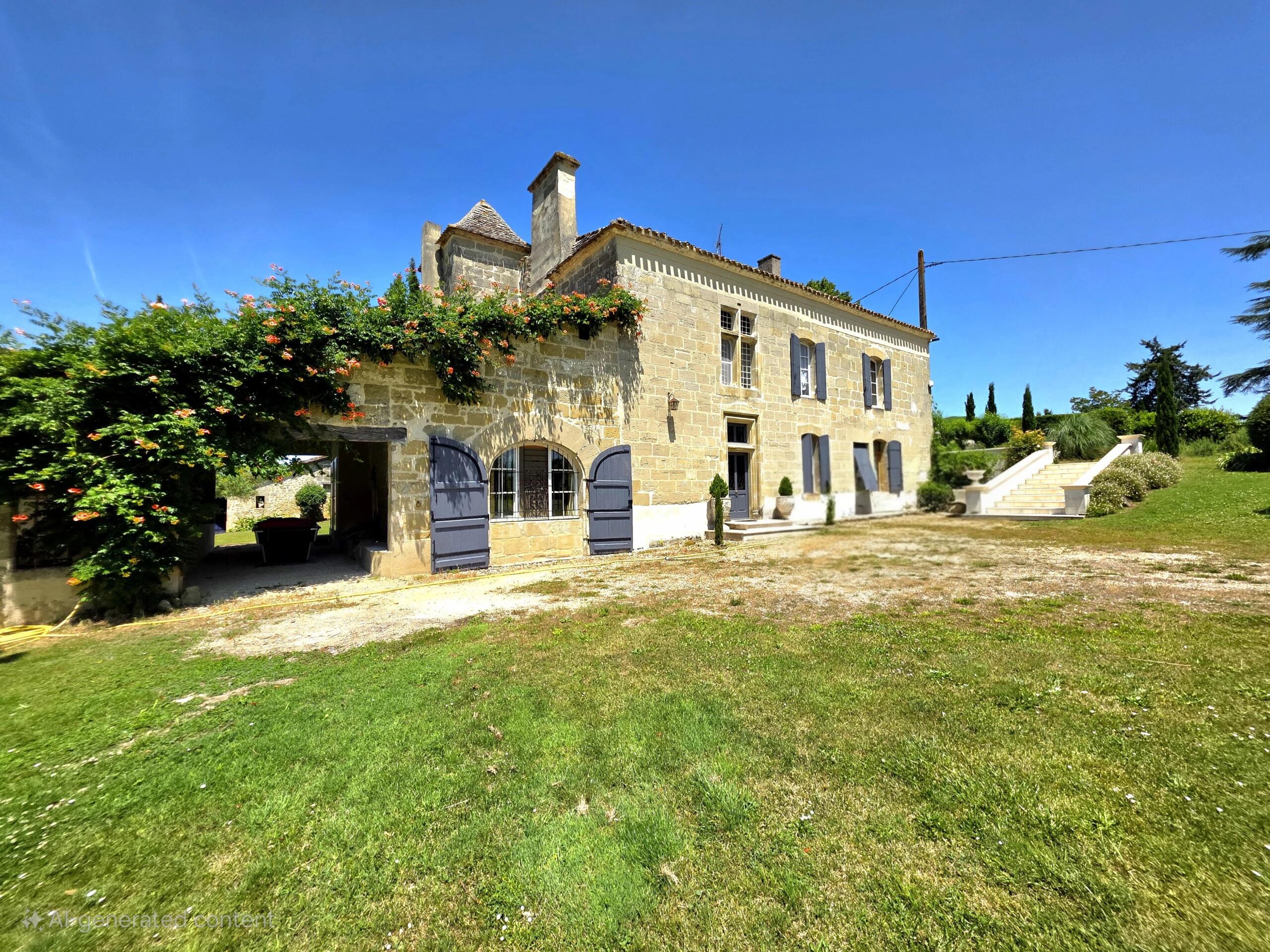 Stunning Stone Property with Summer Kitchen, Pool, and 2 Barns, Aquitaine – France – BVI73983