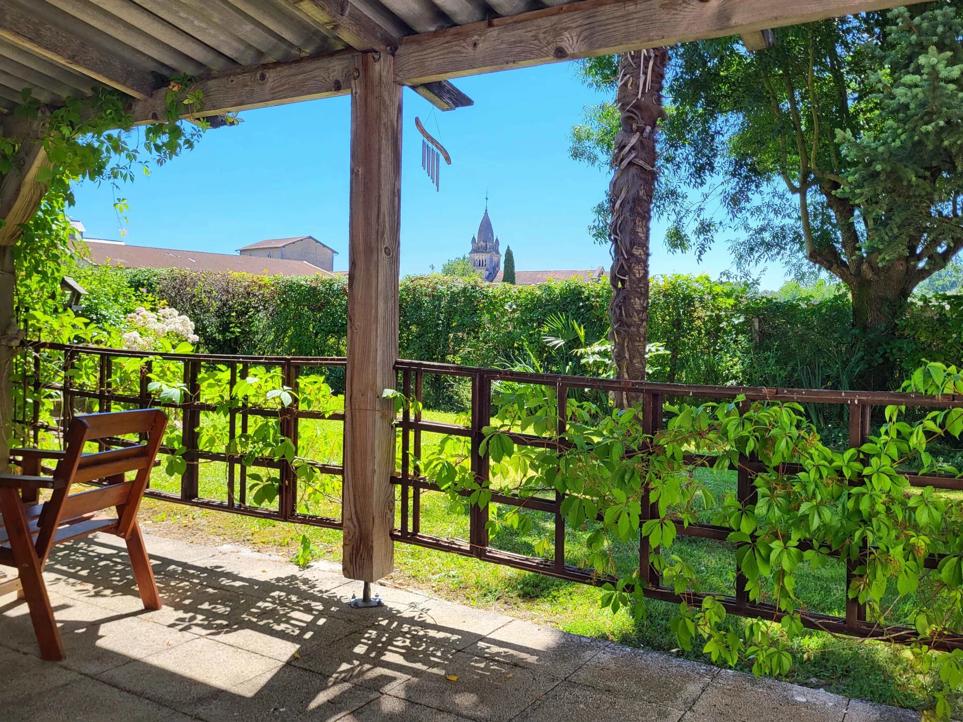 Detached stone village house with enclosed garden, garages and solar-panels, Poitou-Charentes – France – BVI72315