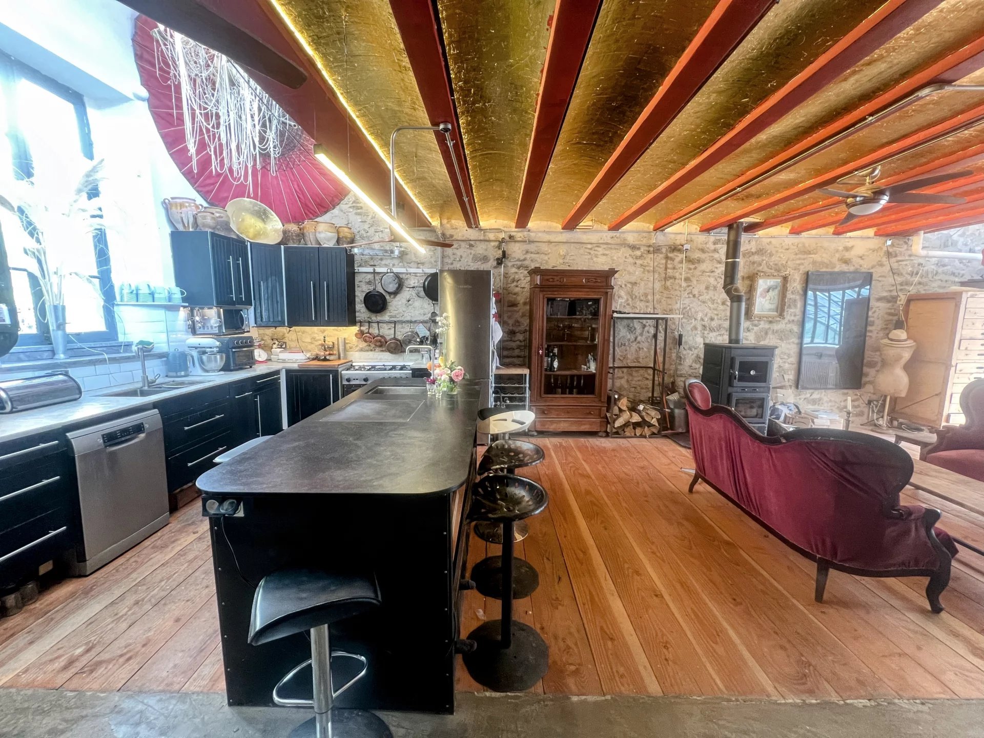 Near Limoux Unique Industrial-Style Loft in Picturesque French Village, Languedoc-Roussillon – France – BVI81170