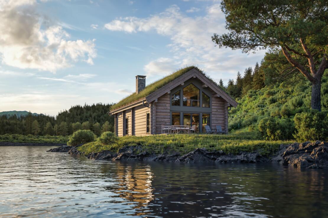 Norwegian Log Cabin & Plot For Sale – Sölden 4 – Compact Charm with a Loft