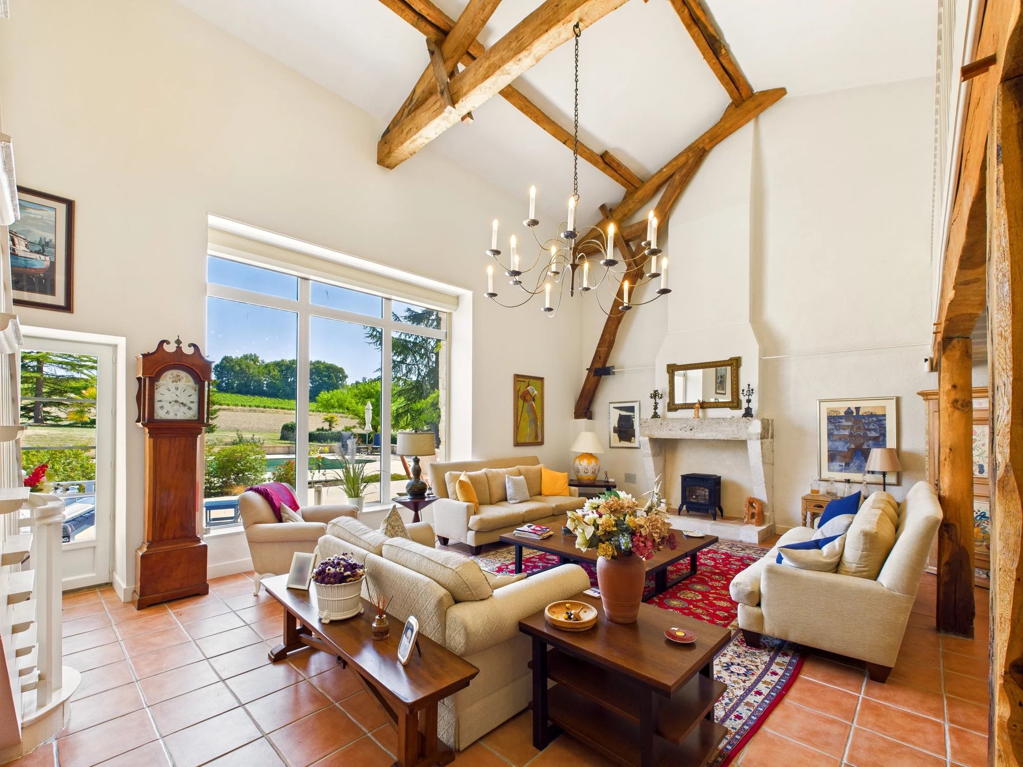 Luxury stone residence with pool, private lake and landscaped park between Bergerac and Saint-Émilion, Aquitaine – France – BVI71111