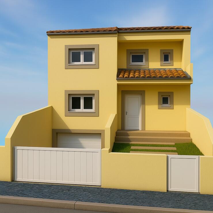 Villa under construction near centre of Caldas da Rainha