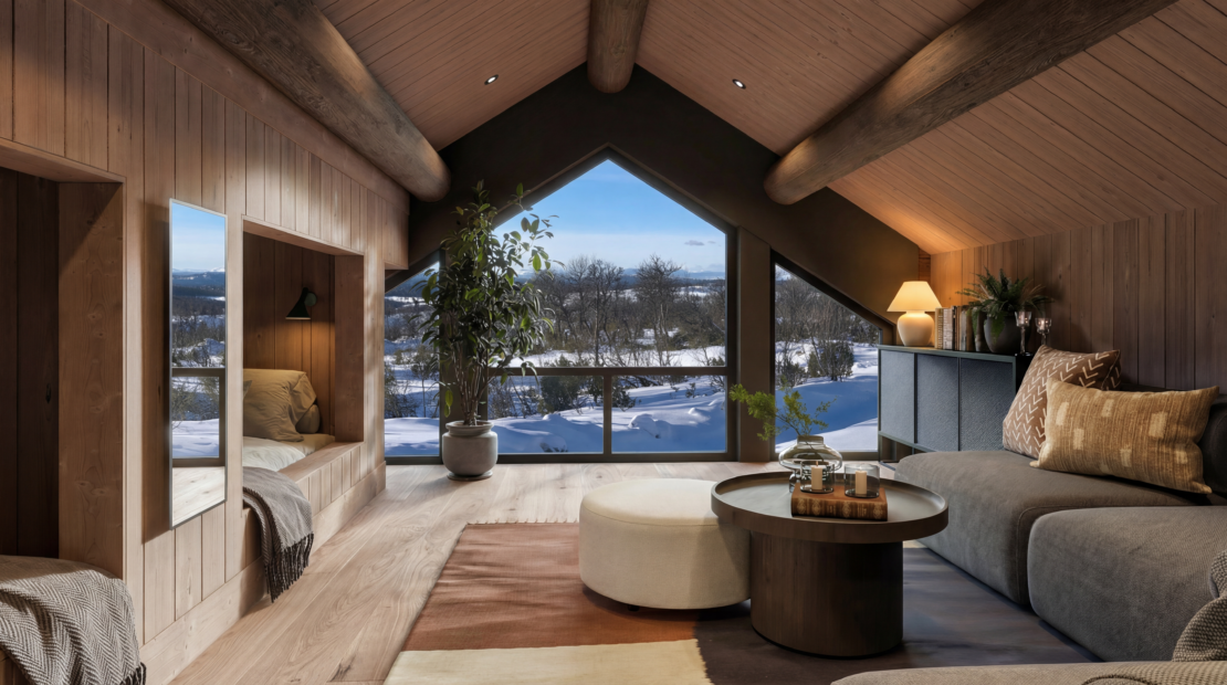 Norwegian Log Cabin & Plot For Sale – Sölden 4 – Compact Charm with a Loft