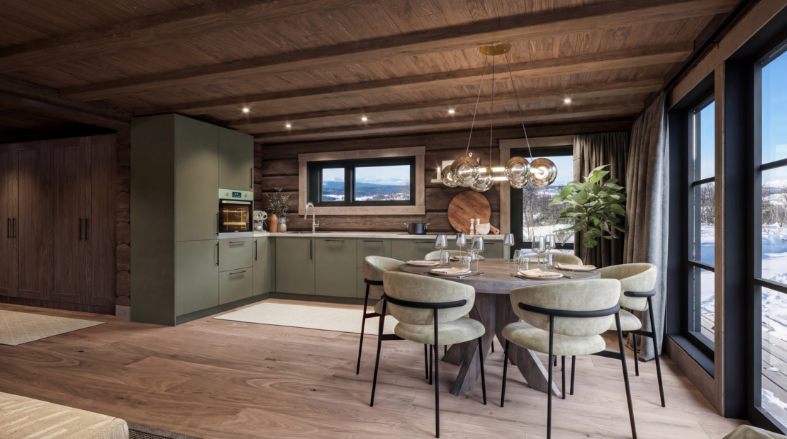 Norwegian Log Cabin & Plot For Sale – Sölden 4 – Compact Charm with a Loft