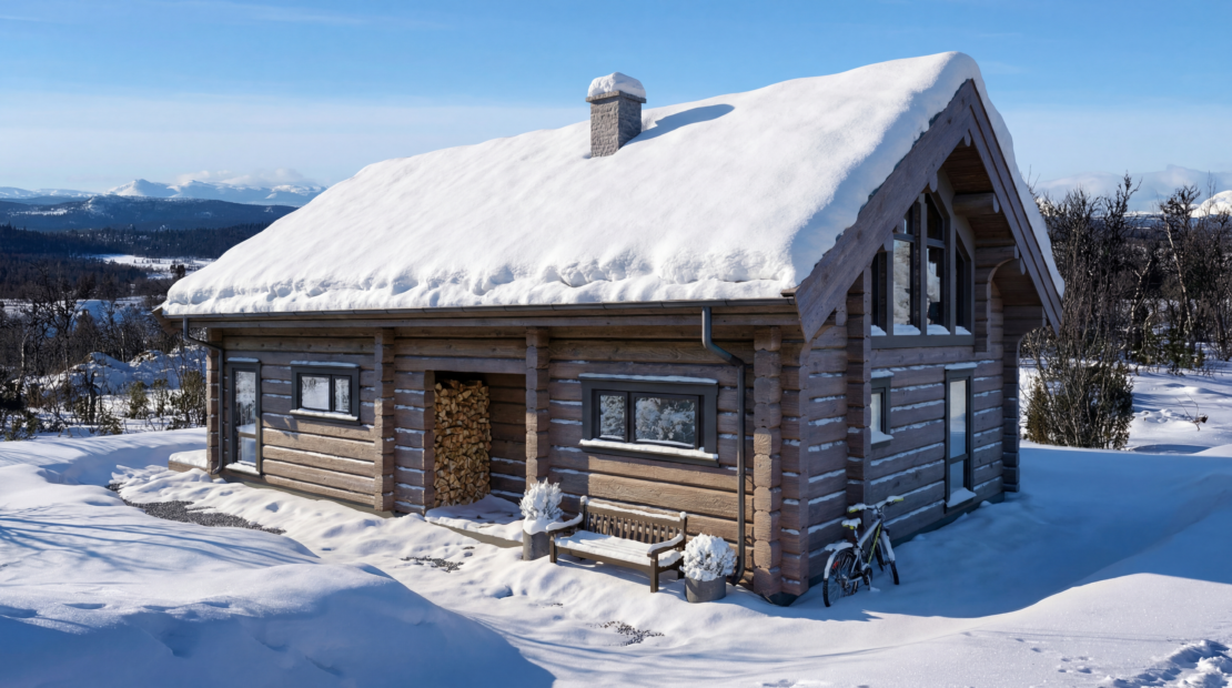 Norwegian Log Cabin & Plot For Sale – Sölden 4 – Compact Charm with a Loft