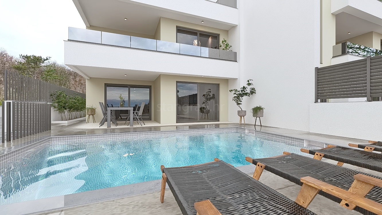 3 bedroom apartment in Vrbnik, Croatia – 103474