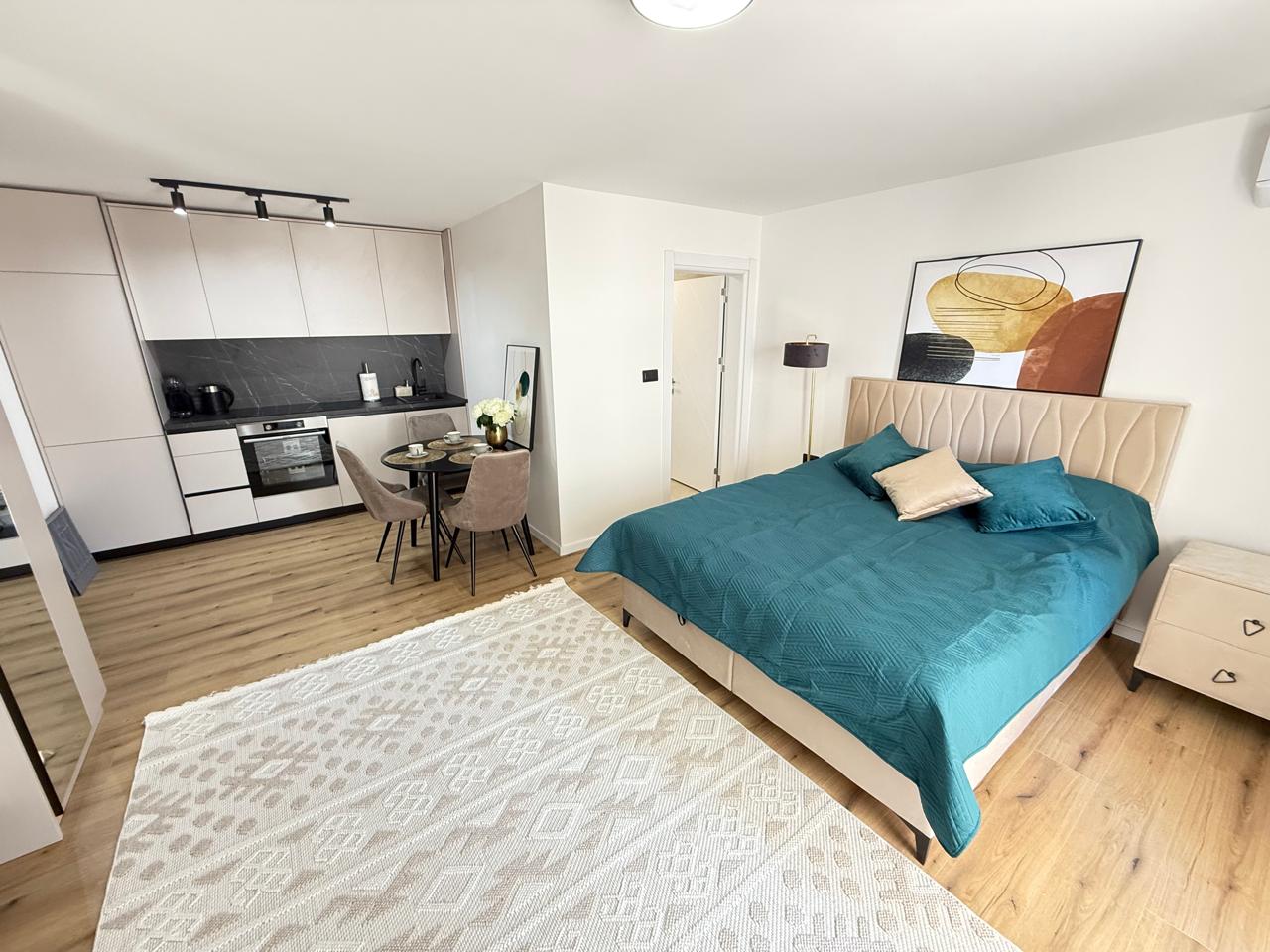 Studio Apartment in Dobra Voda Montenegro – 31m² in New Building, Montenegro – MREALE109