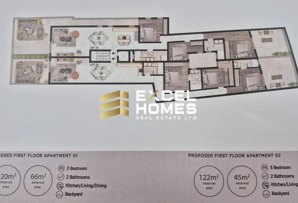 1 bedroom Apartment in Manikata, Malta – 64313