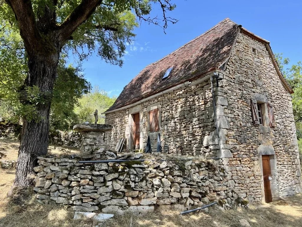 Saint-Cirq-Lapopie area. Charming stone house to renovate, without utilities on 3.5 hectares of land, Midi-Pyrénées – France – BVI82347