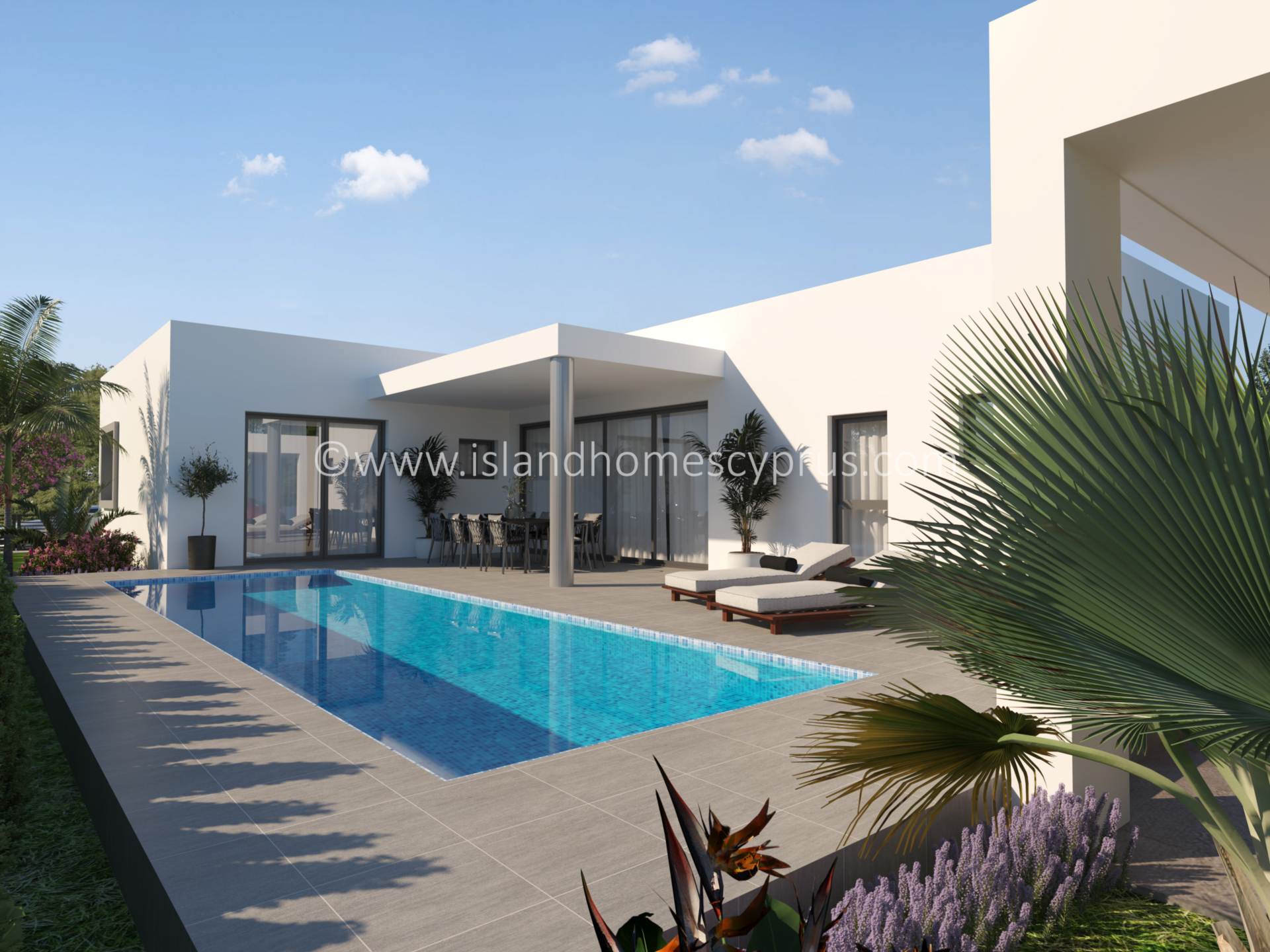 2 bedroom Semi-Detached Bungalow in Frenaros, Famagusta, Cyprus – AzF103dp