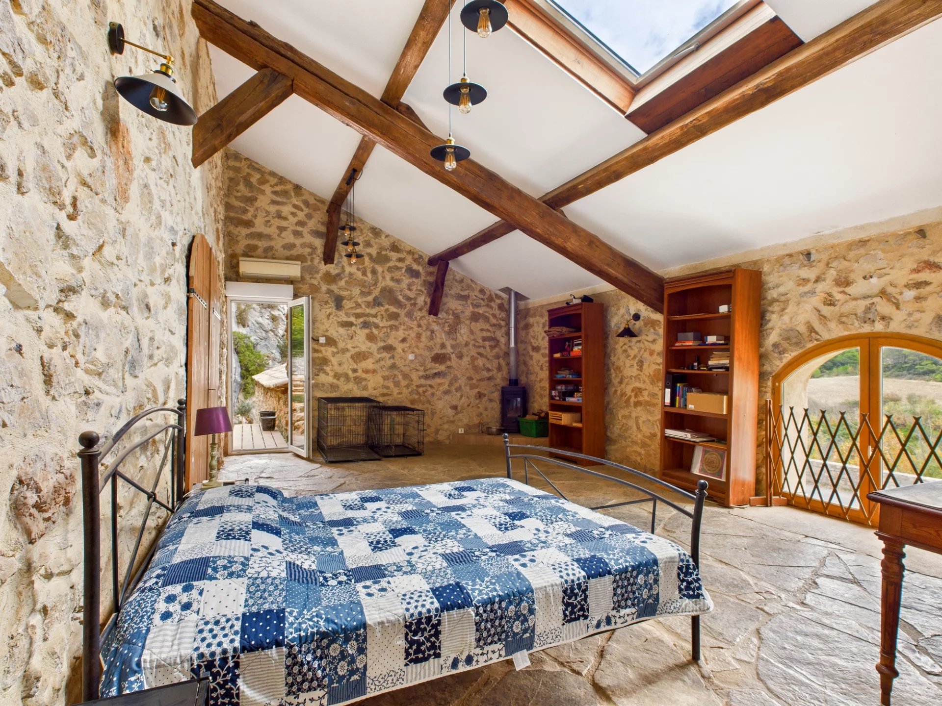 Near Narbonne: Eco riverside property with 9 bedrooms, panaromic views and land, Languedoc-Roussillon – France – BVI83443