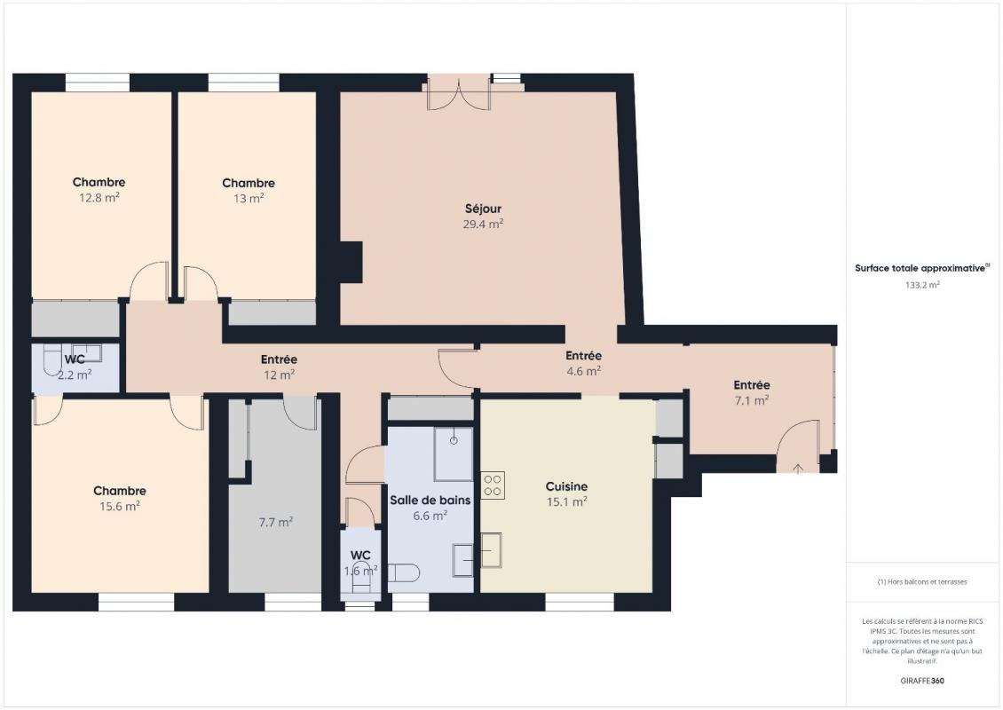 3 bedroom t5 in Bayonne, Pyrénées-Atlantiques, France – 39697FB1D1814F77