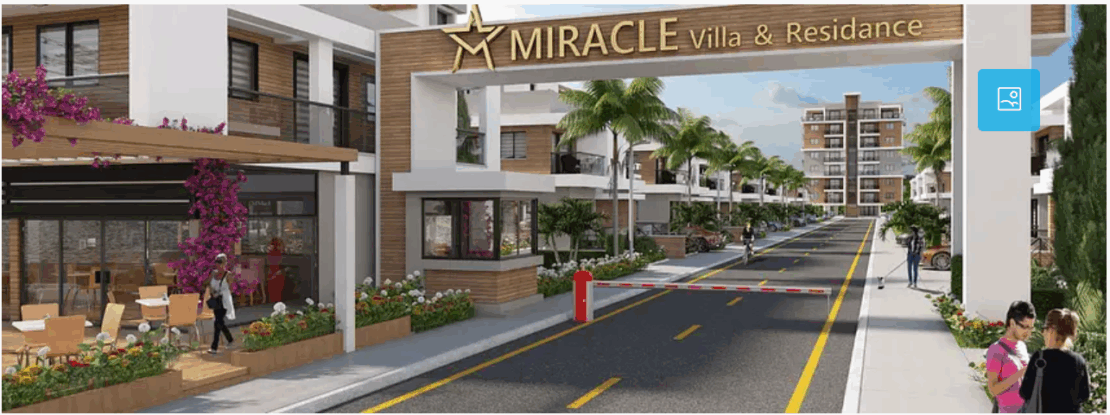 Modern semi-detached duplex villa at Miracle Villa & Residence in İskele, Northern Cyprus