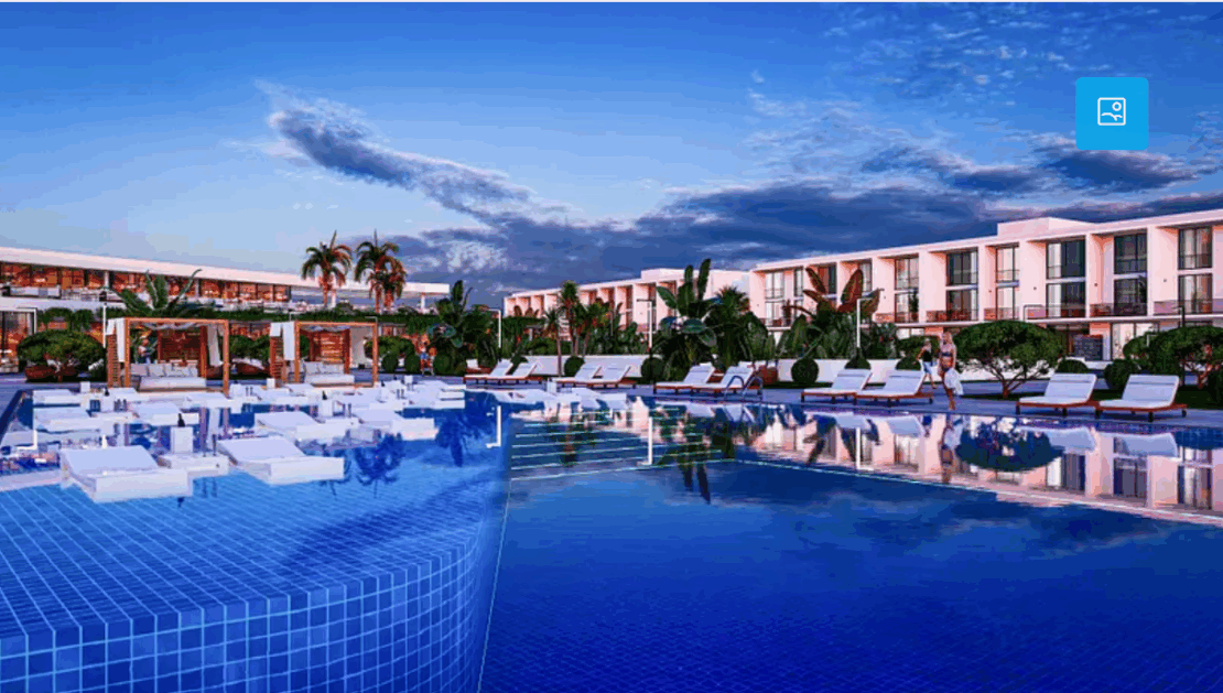 Exclusive Courtyard Platinum Studio 1 + 1 Apartment, Iskele, North Cyprus