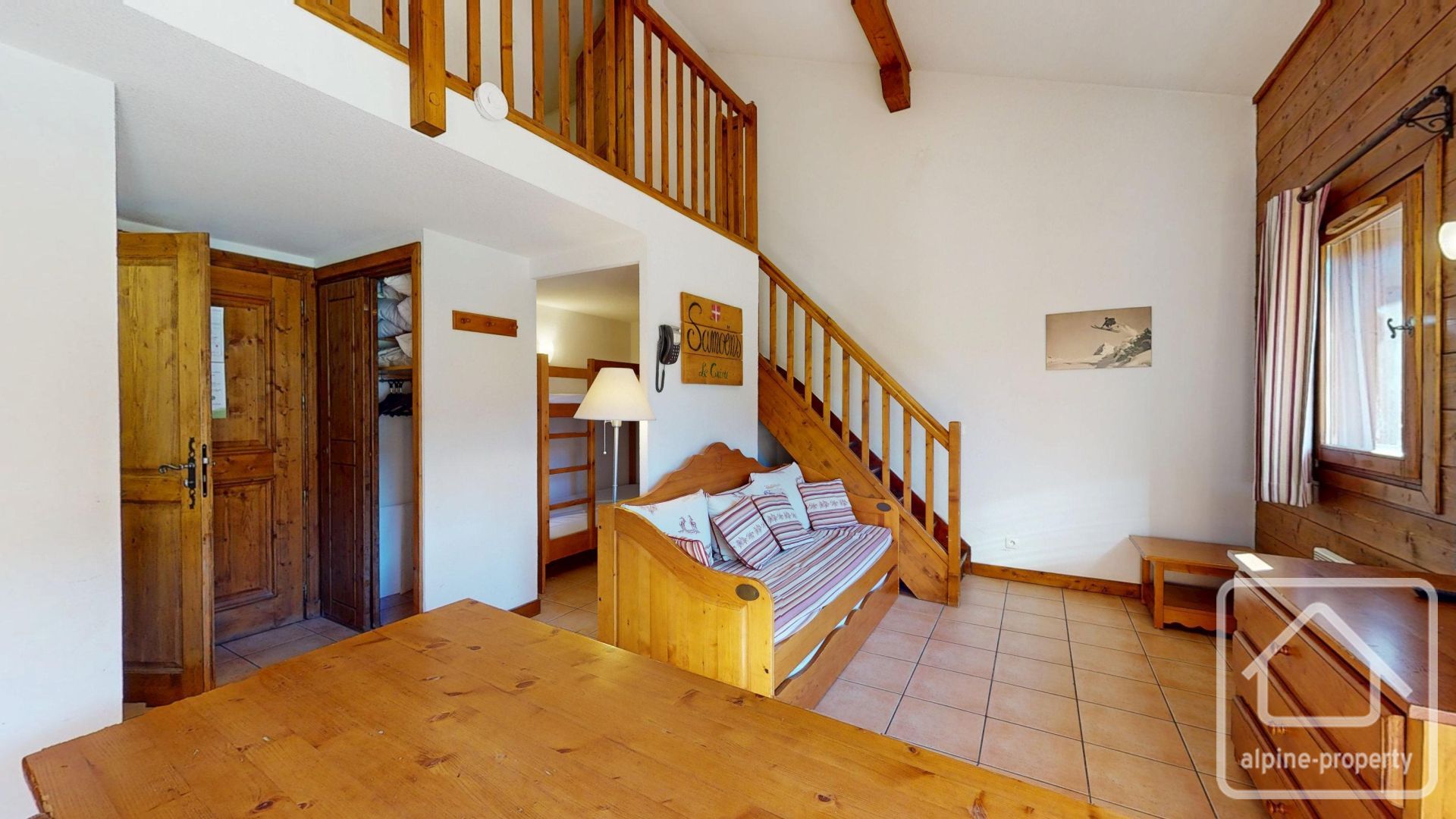 South Facing Duplex 1 Bedroom Plus Bunk Room In Samoens, Comfortably Sleeping 4, Sold Furnished. – NANTDANT