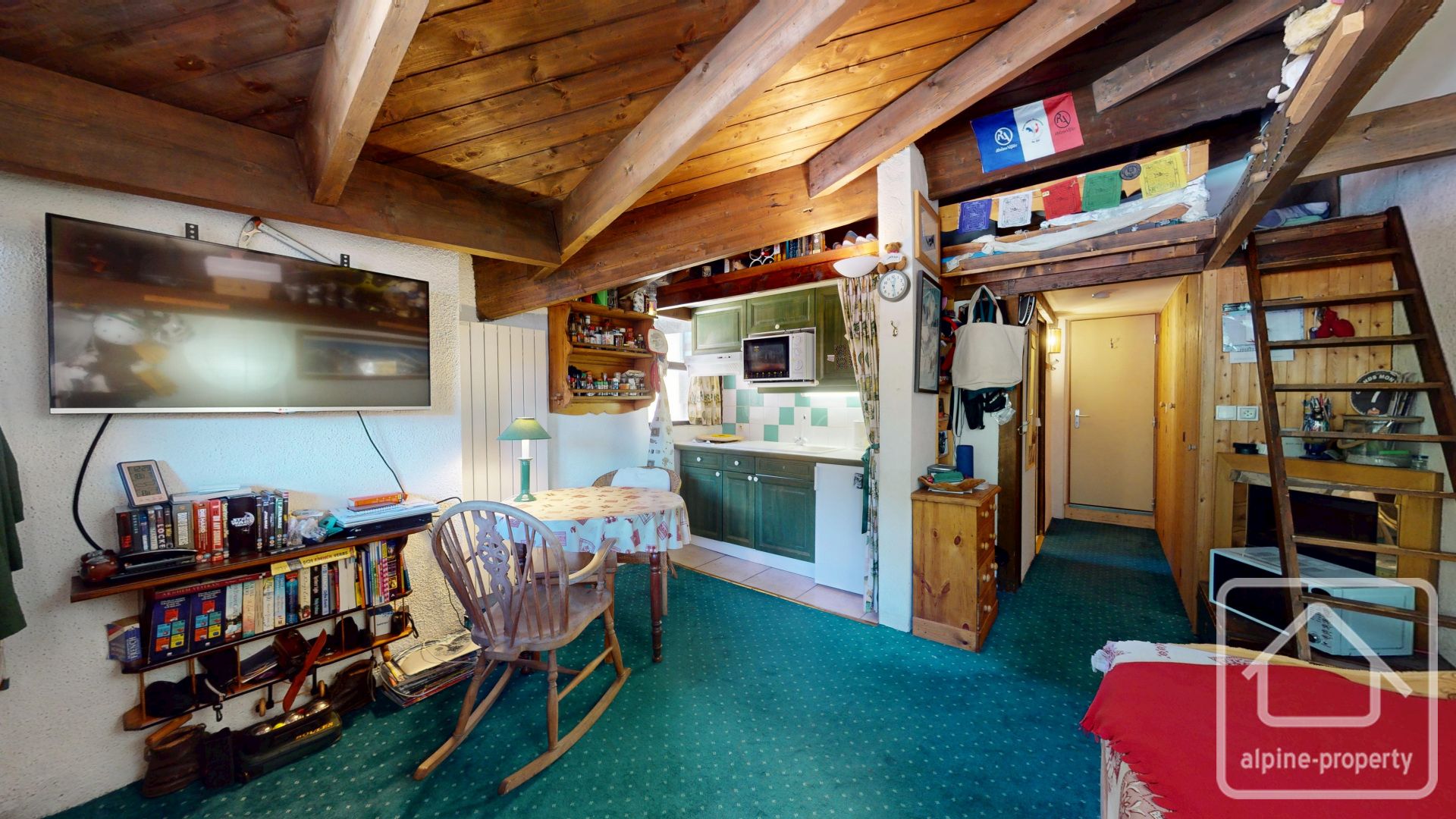 Studio Apartment With Mezzanine In The Grand Roc Residence In Argentière, Barrier Access To The Residence’s Parking. – BRUYERE