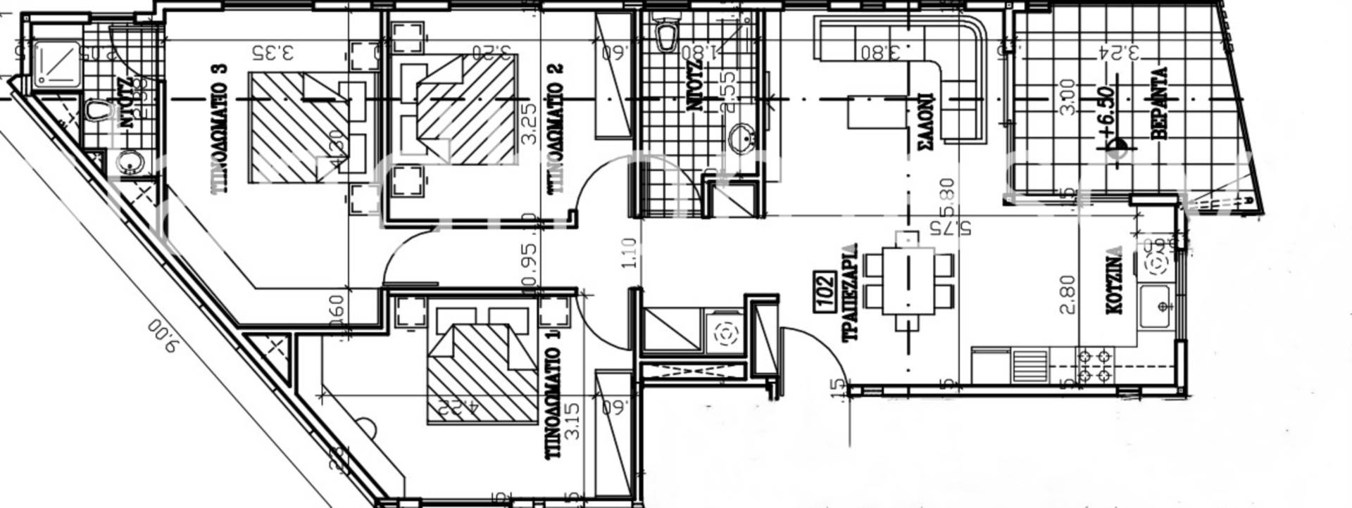 3 bedroom Apartment in Kapparis, Famagusta, Cyprus – LrK101dp