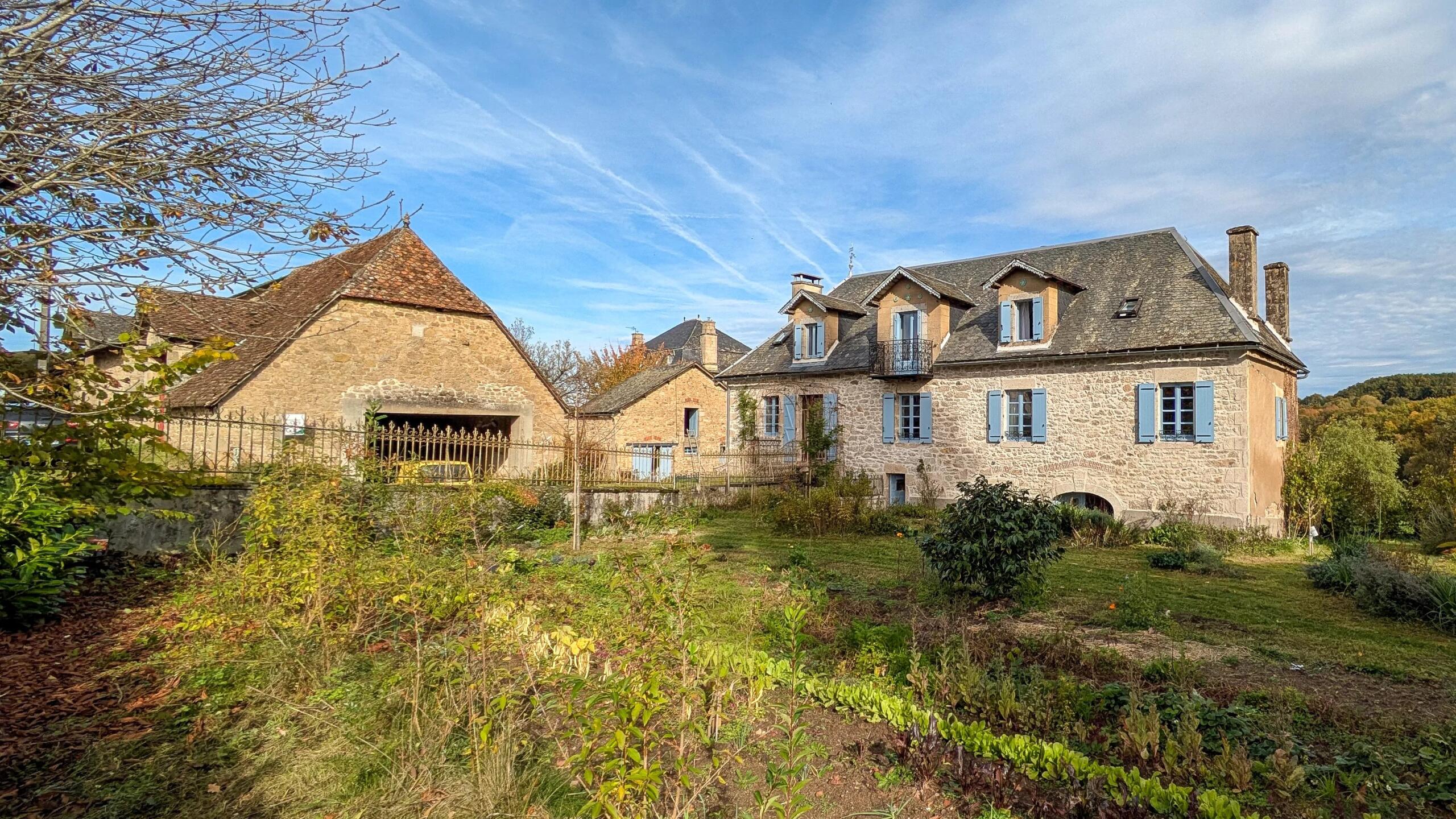 Renovated Stone House with Barns, Land and Countryside Views, Auvergne – France – BVI83525