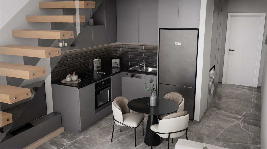 Prestigious Loft 1+1 Apartments at Lagoon Verde Residences & Resort -ÖTÜKEN, Farmagusta, Northern Cyprus