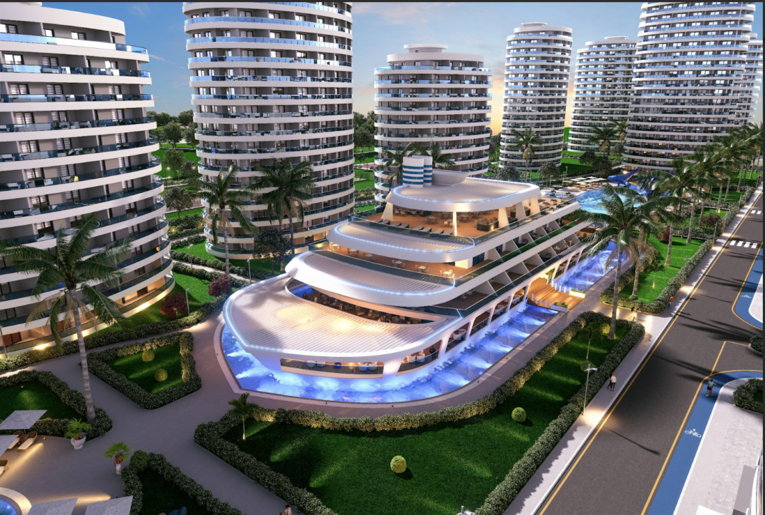 Luxurious Phase I Studio Living at OCEAN LIFE Residences in Iskele, Northern Cyprus