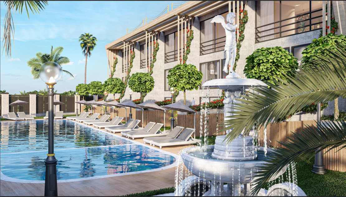 Stylish – 1+1 & 2+1 Flats, Including a Rental Guarantee, at Aqua Seaside, Kyrenia, Esentepe