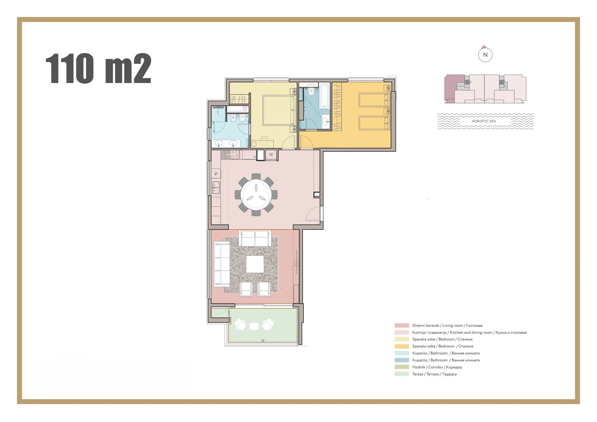Luxury Seafront Apartments in Rafailovici – 107–136 m² Dream Homes, Montenegro – MRESR01