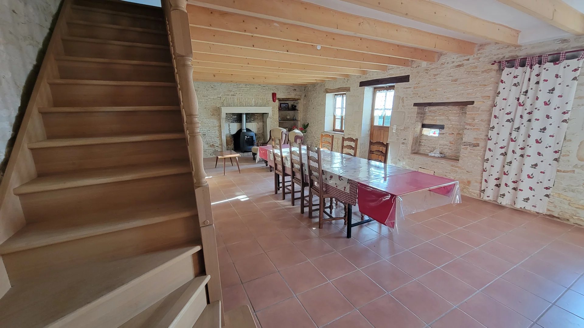 Renovated stone village house offering three bedrooms and a study with garden, Poitou-Charentes – France – BVI83650