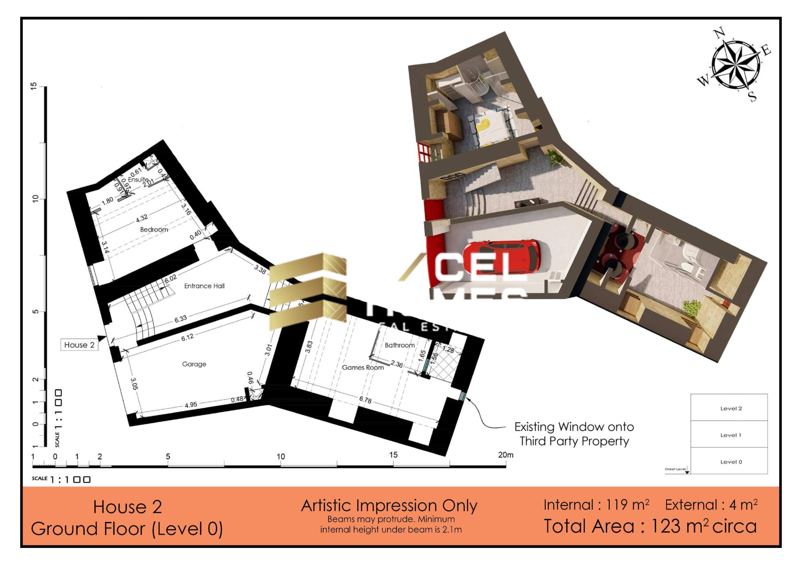 3 bedroom Villa in Kercem, Malta – 65490