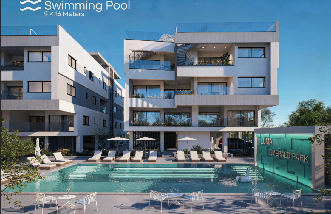 Elegant Emerald Resort Style Apartments- Studios to 3-Bedroom Apartments, just Minutes from the Beach and Paphos City Centre.