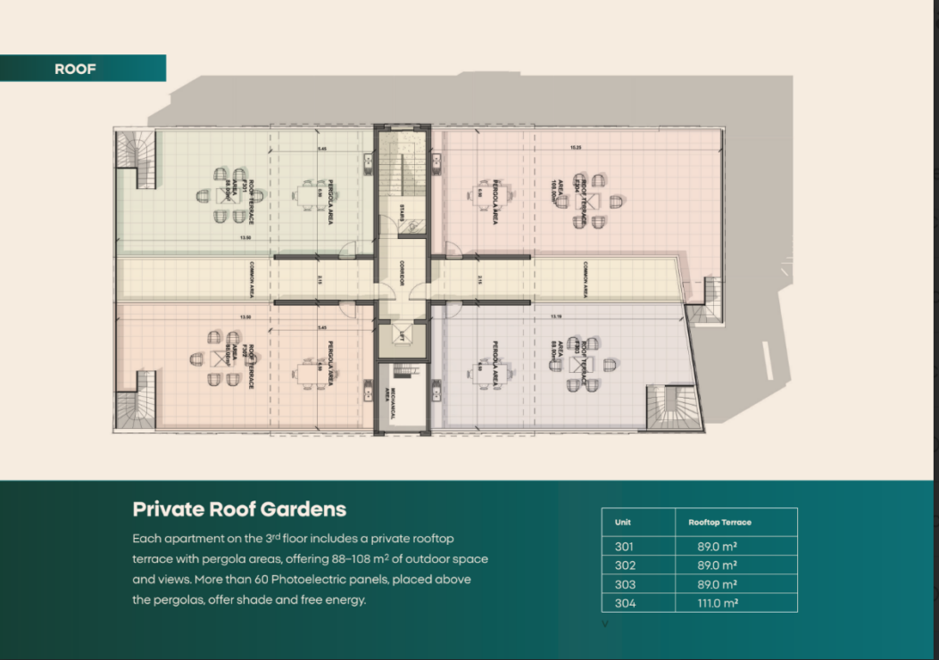 Elegant Emerald Resort Style Apartments – 3 Bed Apartments with a Private Roof Terrace, just Minutes from the Beach and Paphos City Centre.