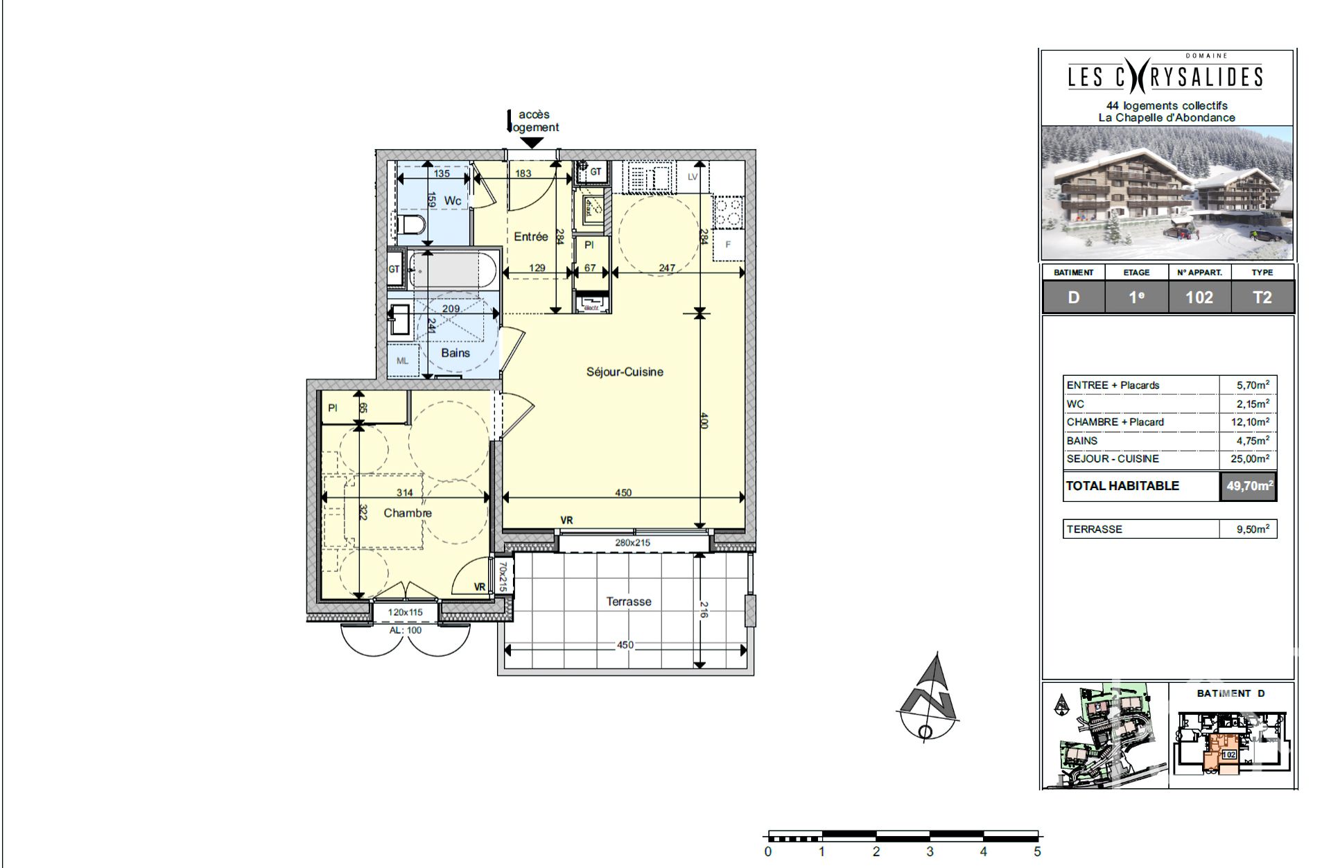 Residence Of 4 Blocks Of Brand New Apartments Located In La Chapelle D’Abondance – LESCHRYSALIDEST2